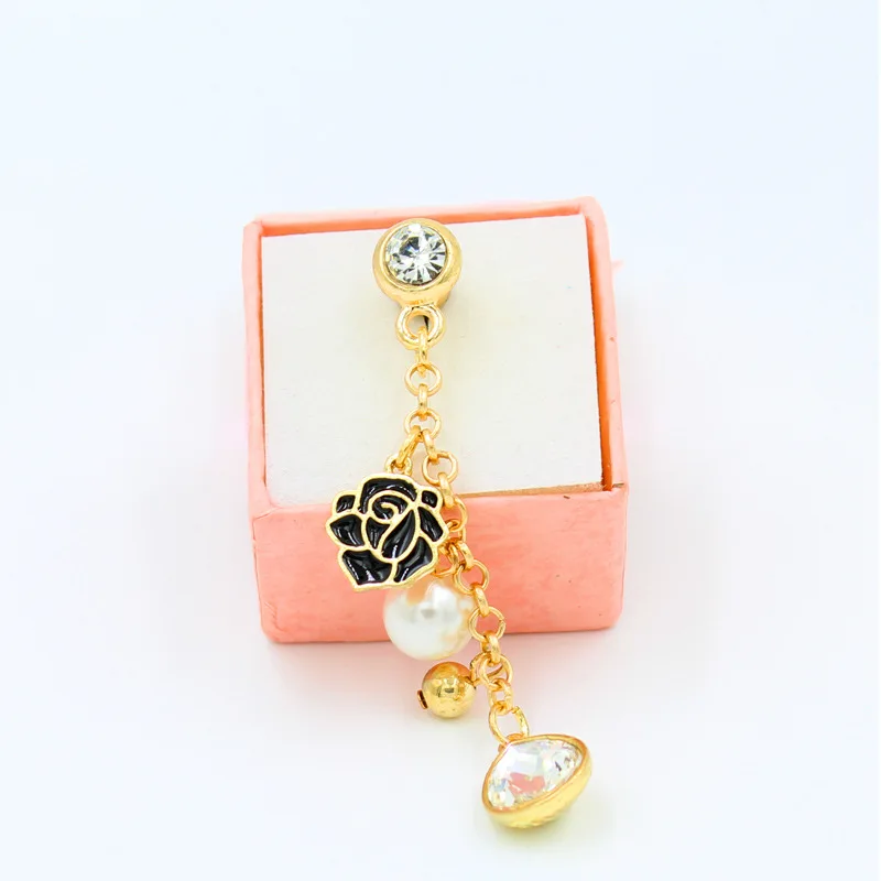 

Exclusive new roses crystal water droplets pendant phone dust plug cell phone accessories 3.5mm earphone dust plug