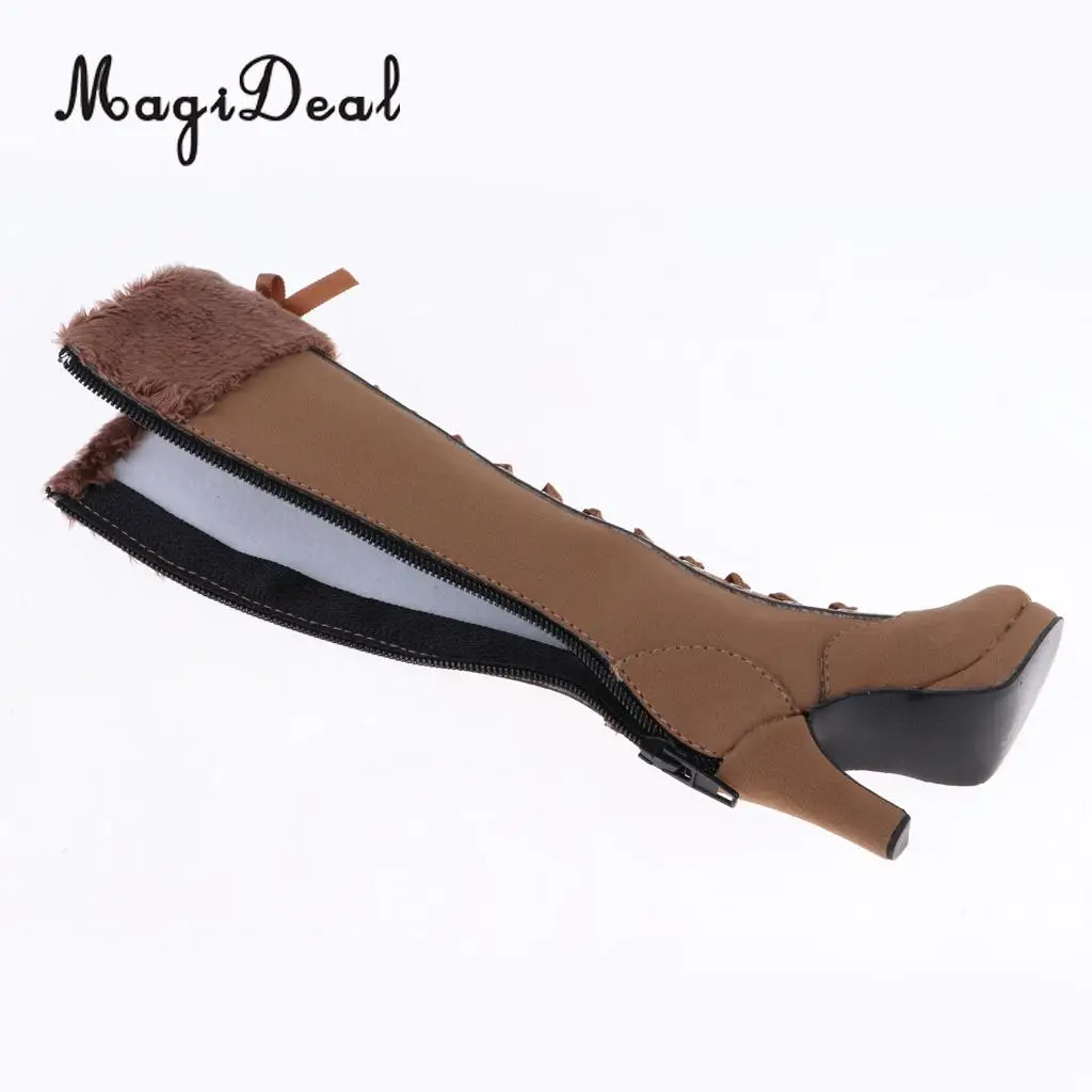 

1/3 BJD Dolls Shoes - Suede Jackboot Zipper Martin Boots Knight Boots - for Night Lolita Dolls Winter Dress-up Accessory
