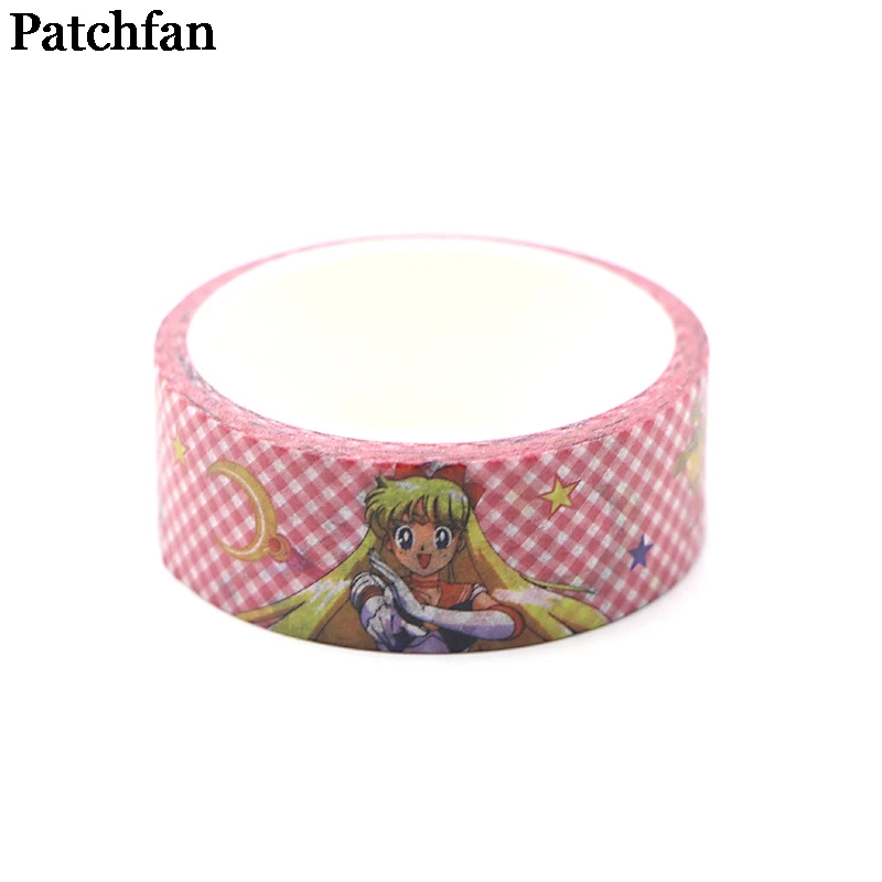 Patchfan Сейлор Мун мультфильм Винтаж Книга Забавные DIY Скрапбукинг дети клей васи маскирующая Лента Печатный узор наклейки A2081