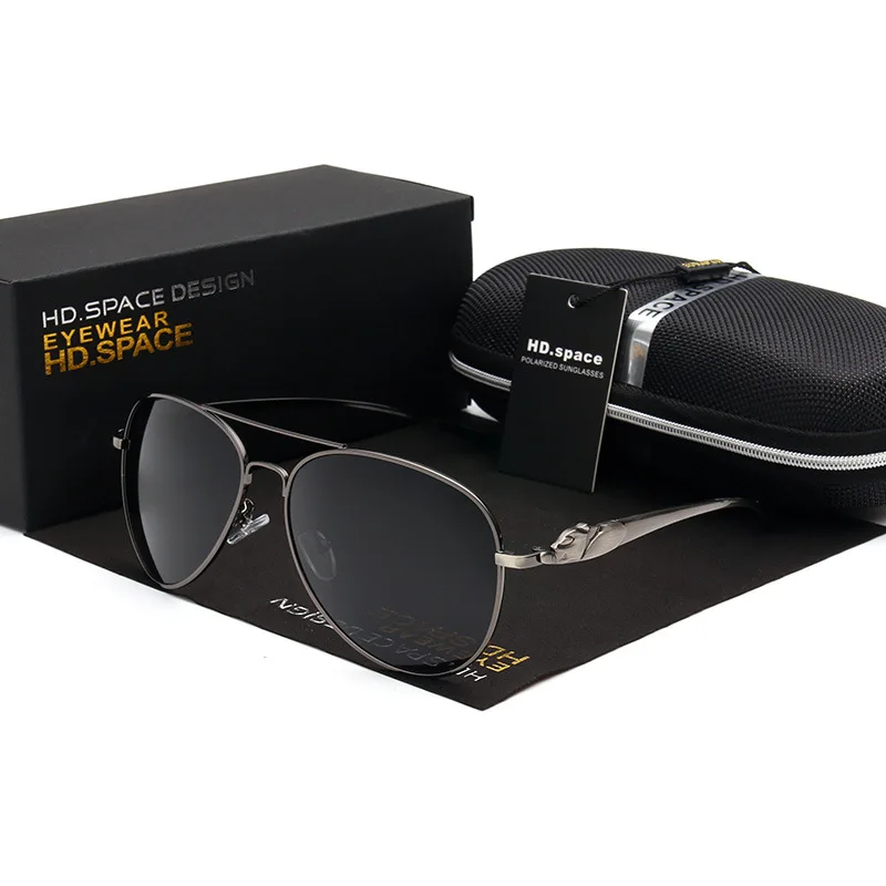 Модные поляризованные солнцезащитные очки HD роскошный дизайн с головой леопарда