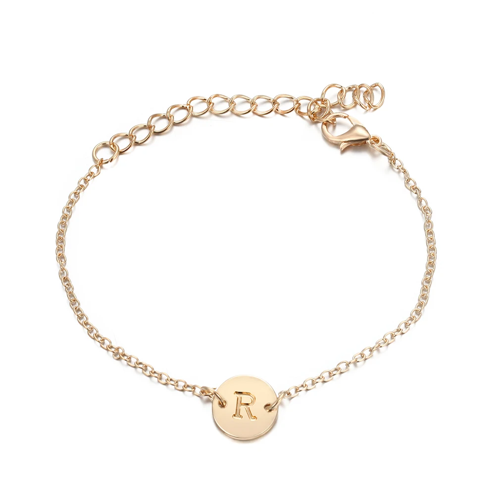 Новая мода для женщин и мужчин именной браслет горячий сплав золотого цвета