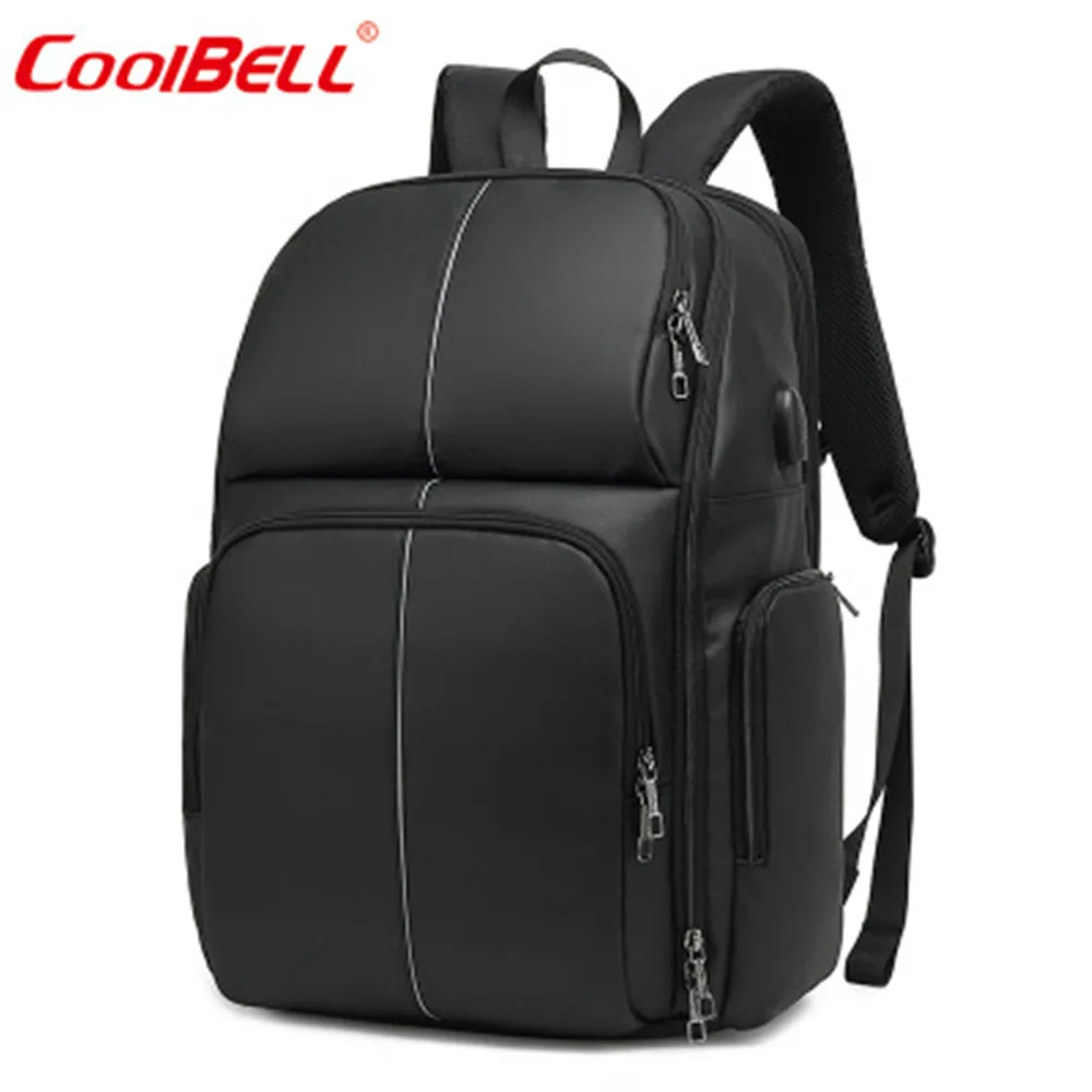 Рюкзак COOBELL для ноутбука 17 3 дюйма с USB портом модный светоотражающий нейлоновый