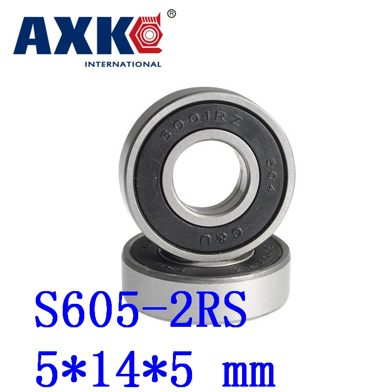 10pcs Free Shipping Sus440c Environmental Corrosion Resistant Stainless Steel Bearings (rubber Seal Cover) S605-2rs 5*14*5 Mm |