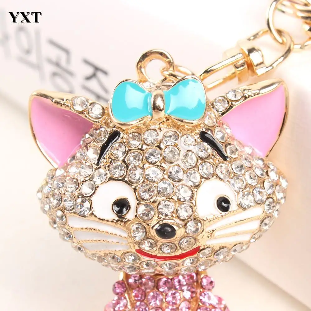 Женский кошелек с кристаллами Smile Stand брелок Кот Lovely New Fashion Cute Стразы | Украшения и