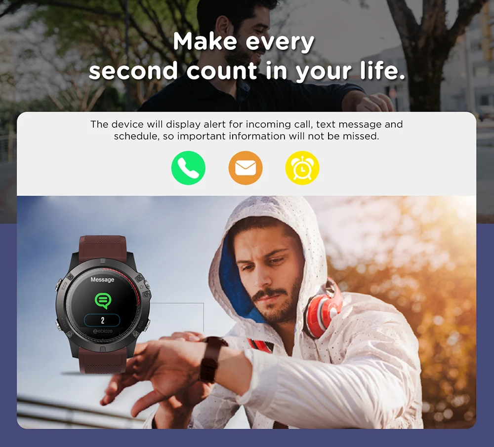 Zeblaze Vibe 3 ЭКГ Смарт-часы IP67 SMS звонки напоминание электрокардиограмма Шагомер монитор сна мульти-спортивный режим 3D интерфейс