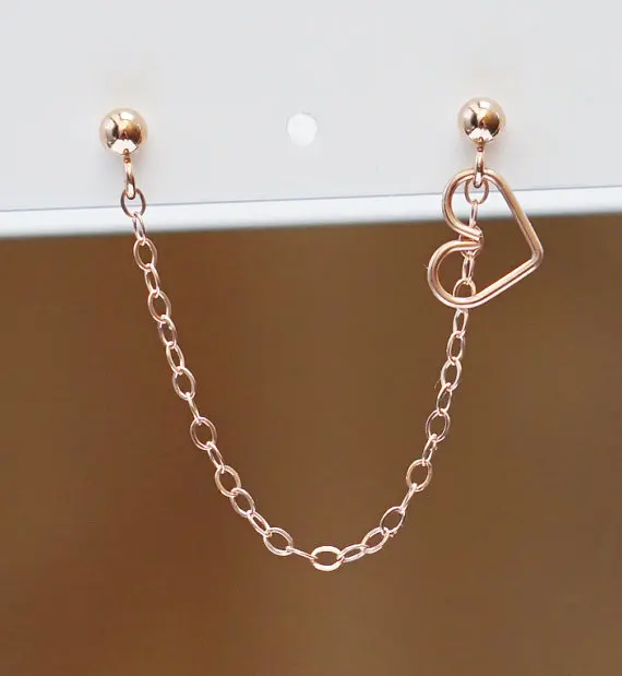 Серьги-подвески PINJEAS с двойной цепочкой ручной работы | Украшения и аксессуары