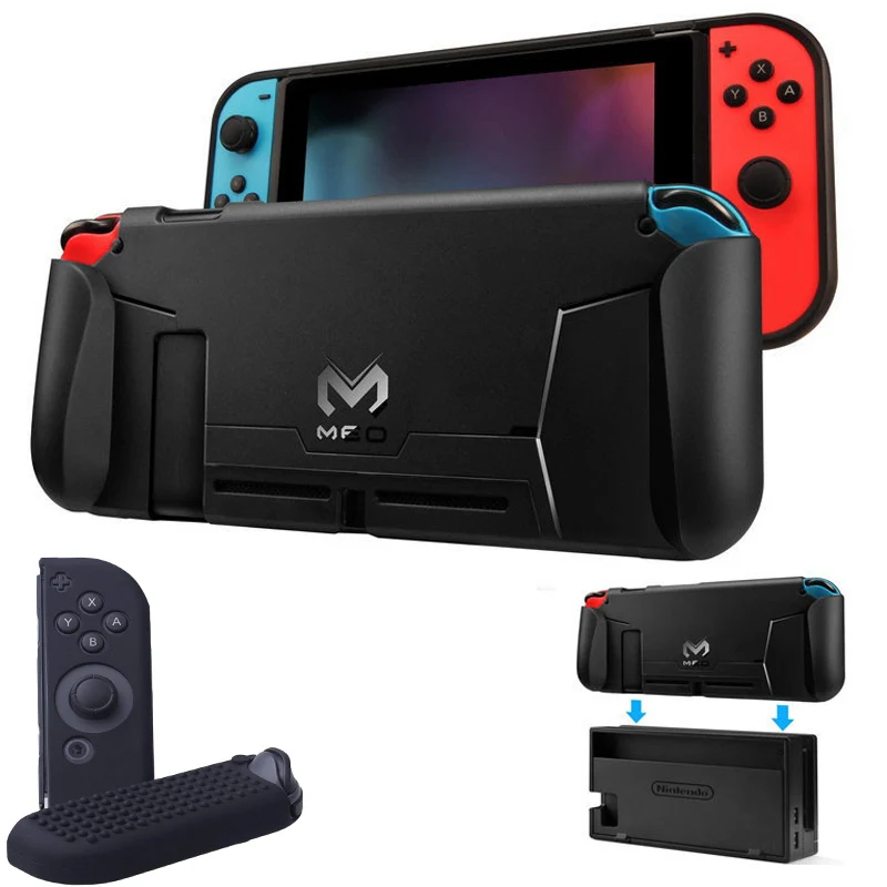 Защитный чехол Nintendo Switch для защитный из ТПУ с рукояткой стыковки игровым
