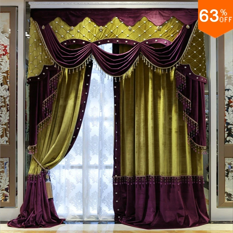 Cortinas de cocina белый бисер ламбрекенов фиолетовый желтый сетки шторы для Холла для гостиной, занавески для спальни
