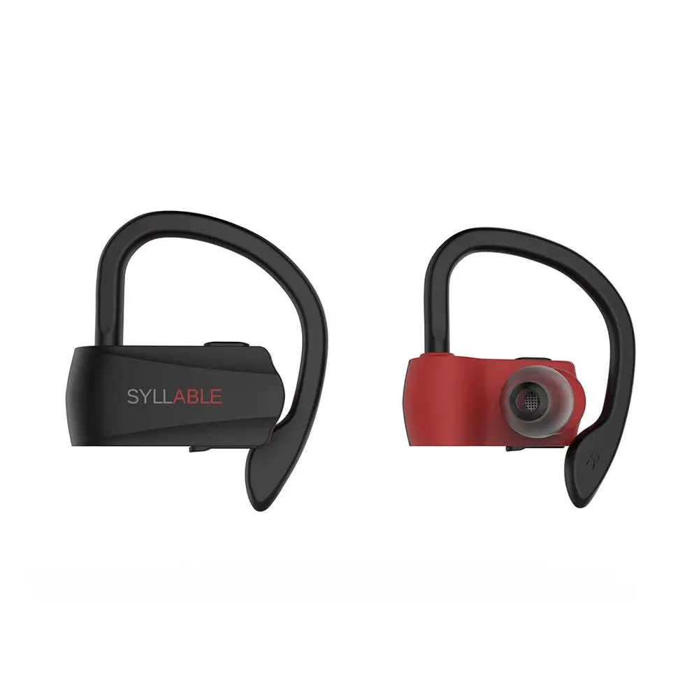 red black Новые цвета слог D15 bluetooth V5.0 TWS наушники настоящие беспроводные стерео наушники для мобильного телефона Беспроводная Спортивная гарнитура - Цвет: red black