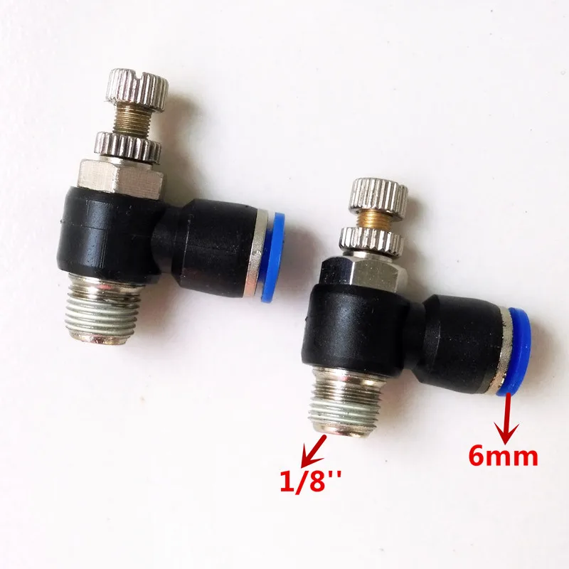 10 шт./лот пневматический клапан дроссельной заслонки регулятор скорости воздуха