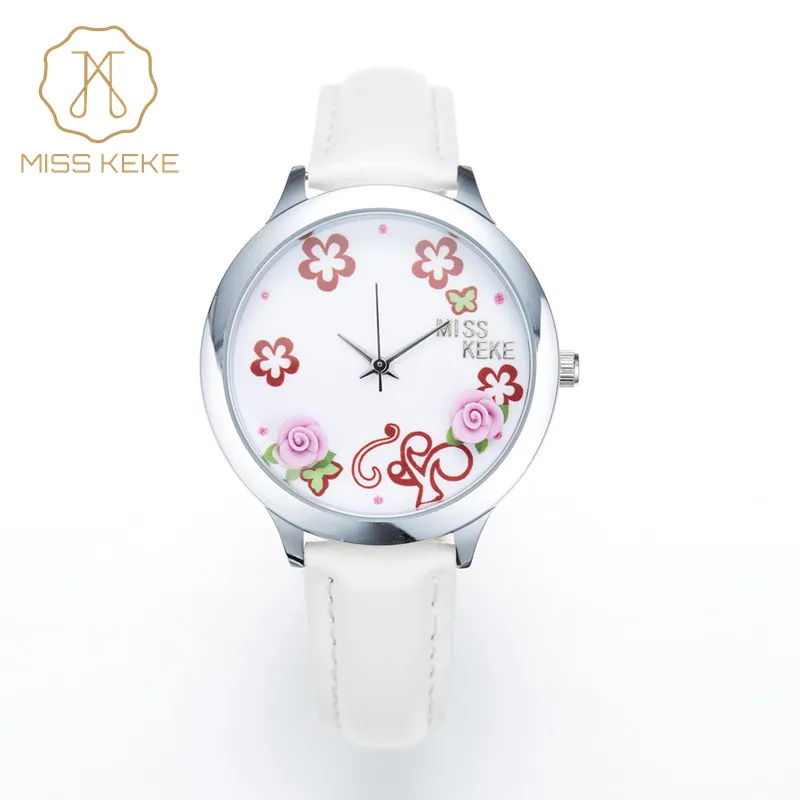 Женские кварцевые часы relojes mujer модель 2016 года милые мини-часы с цветочным