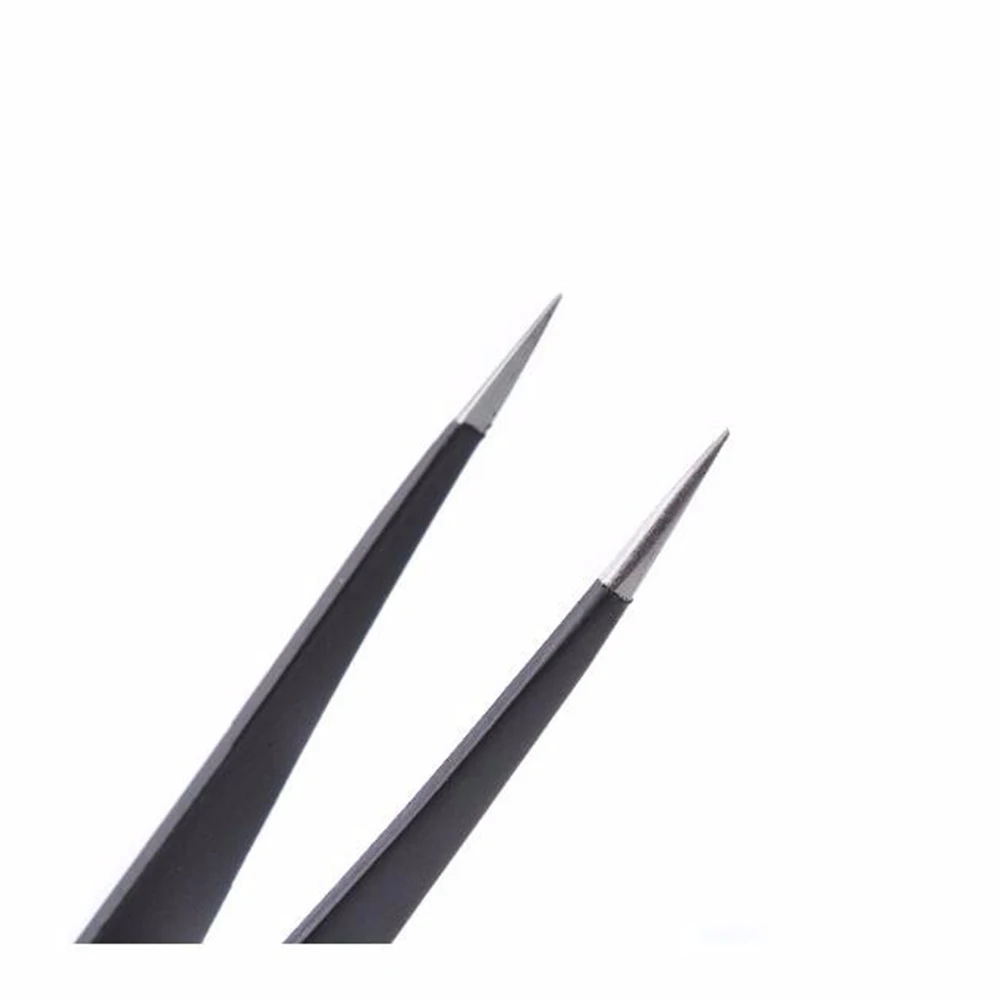 2 шт. Черный Изогнутый пинцет зажим для сбора Стразы/ювелирных