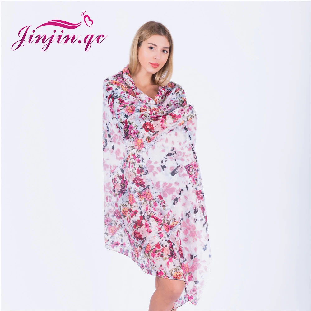 

Jinjin.QC 2019 New Spring Scarf Floral Printed Scarves and Wraps Echarpe Foulard Femme Bandana Fashion Hijab Drop Shipping