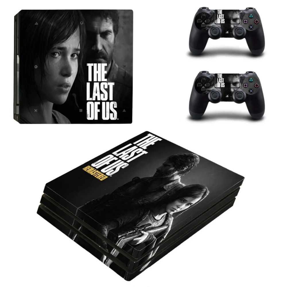 Pegatina de piel THE LAST OF US PS4 Pro para consola Sony PlayStation 4 y 2 controladores PS4 Pro, pegatinas de vinilo