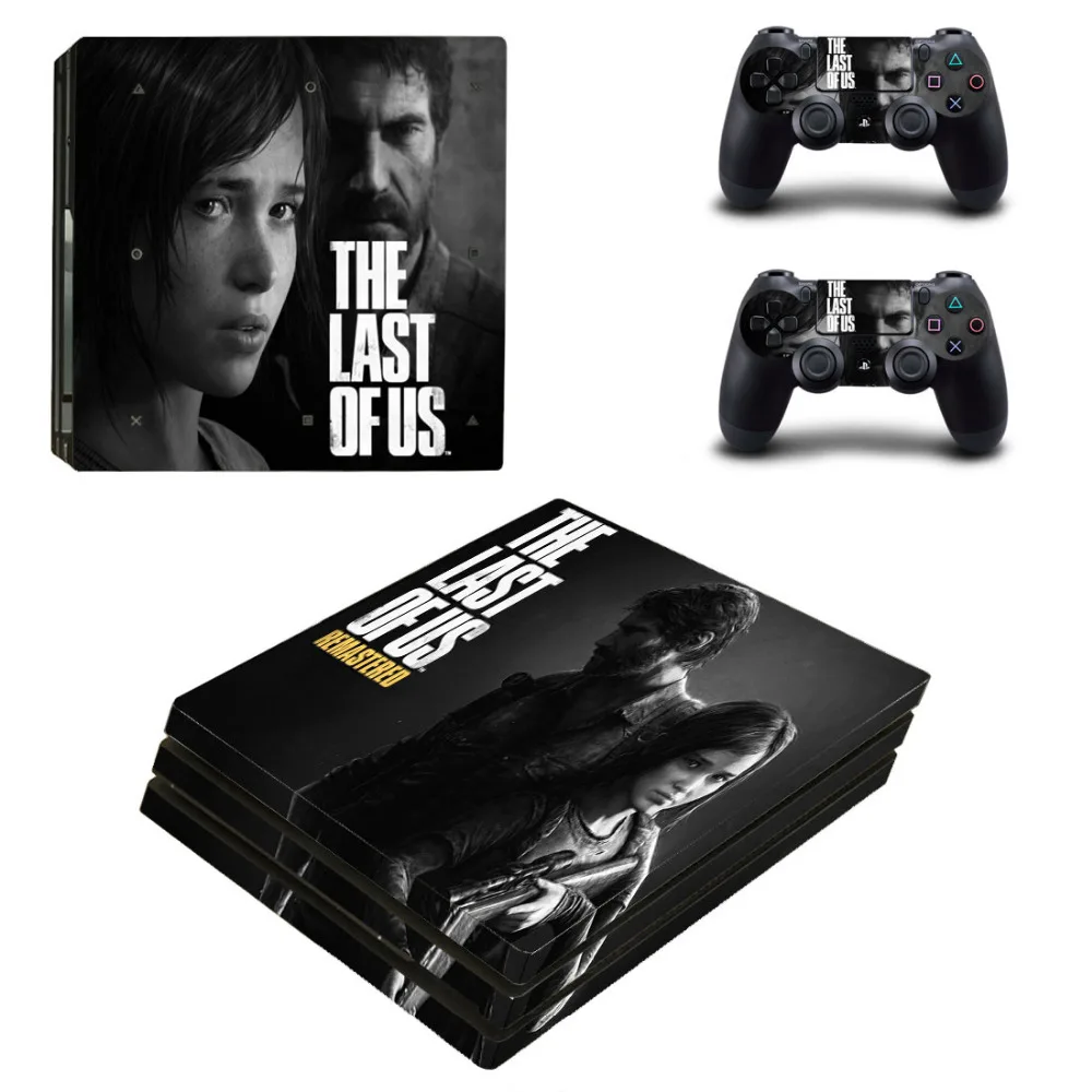 Последняя из нас наклейка для консоли Sony PlayStation 4 и 2 контроллера PS4 Pro наклейки