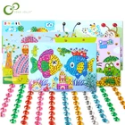 4 шт. DIY алмазные наклейки ручной работы кристалл паста живопись пазл, игрушки для детей детские наклейки игрушка подарок Бесплатная доставка GYH