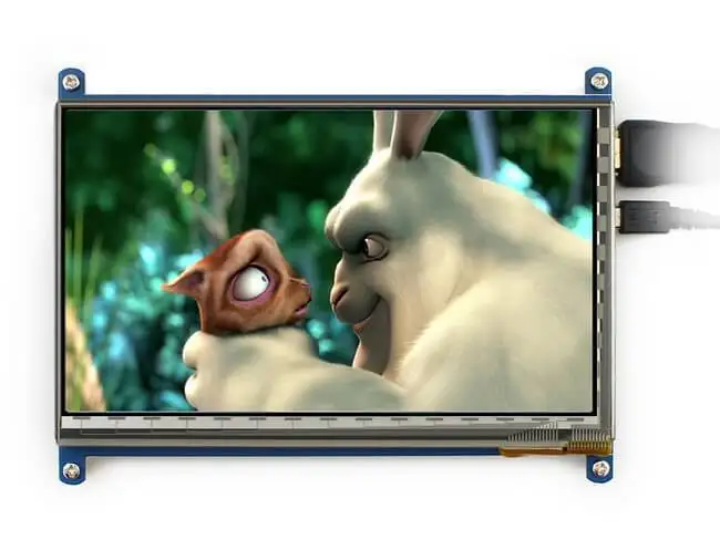 Raspberry Pi 7 дюймов емкостный сенсорный экран Экран ЖК дисплей (C) 1024 × 600 HDMI IPS низкая