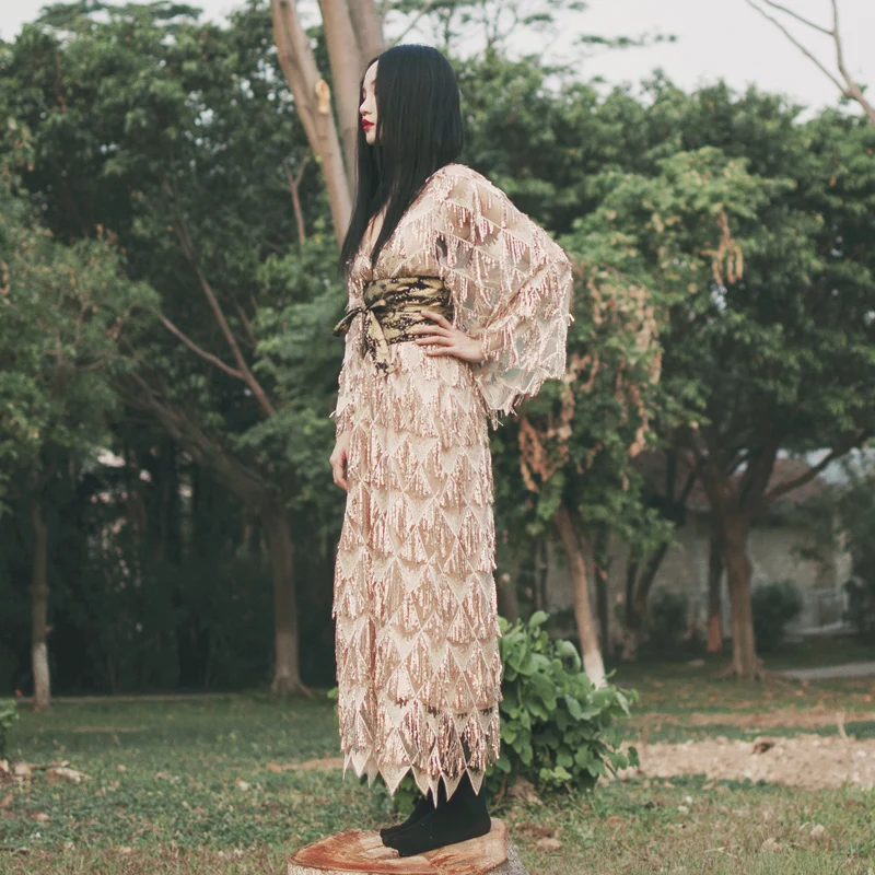 2019 элегантное Прозрачное платье трапециевидной формы с блестками и