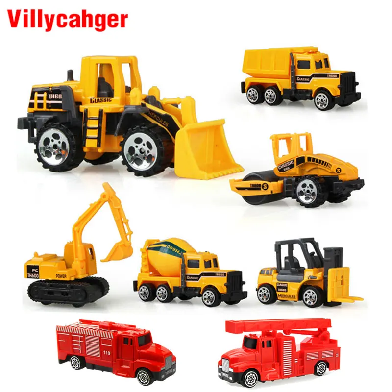 8 шт./компл. мини Diecasts легкосплавный строительный автомобиль инженерный самосвал