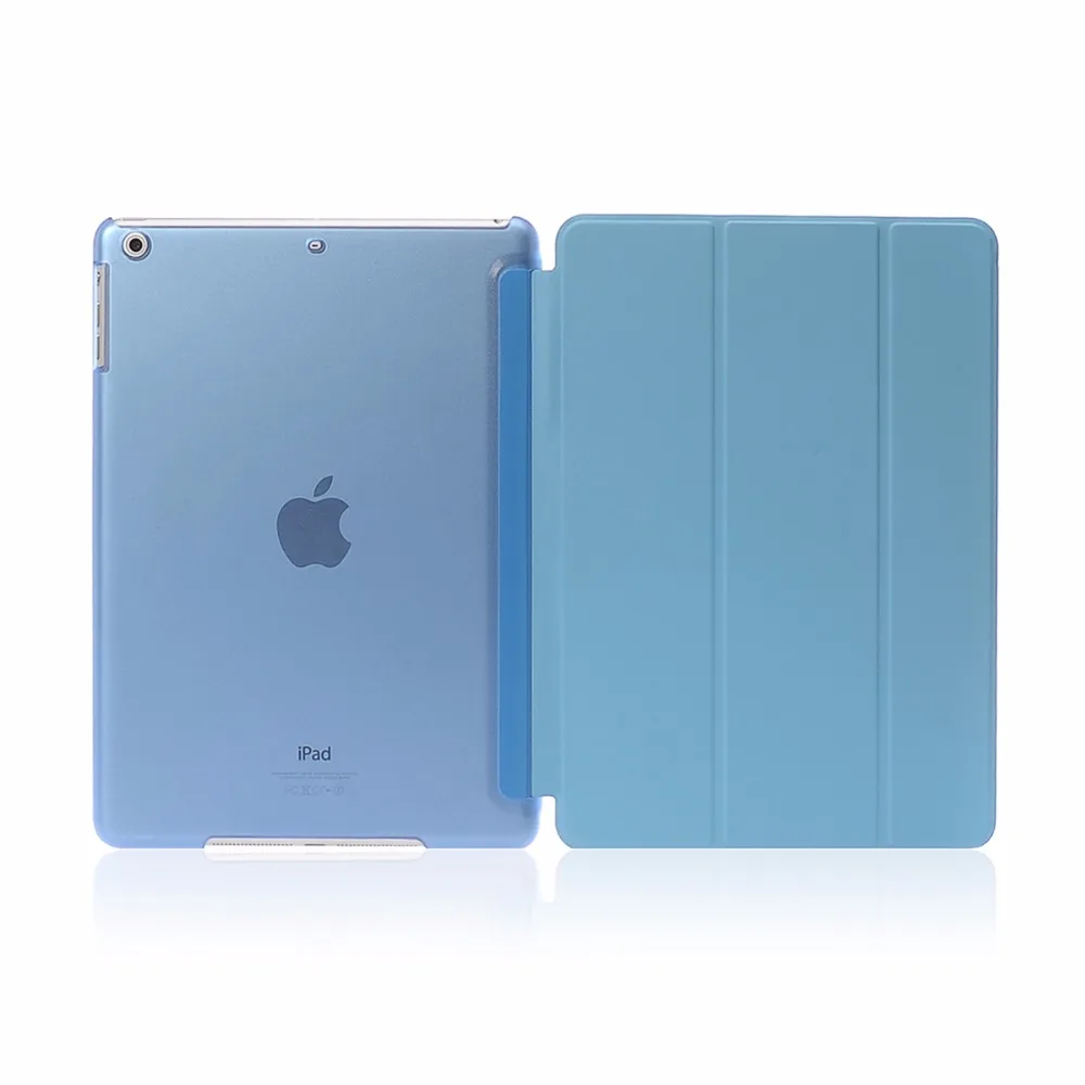 Ультратонкий трехслойный умный кожаный чехол для Apple iPad 9 7 2017 2018 A1822 A1823 A1893 A1954 Coque