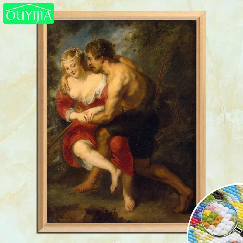 

Алмазная картина Rubens "пасторальная сцена" 5D "Сделай сам алмазная живопись полный квадратный алмаз вышивка Стразы Мозаика Декор картина
