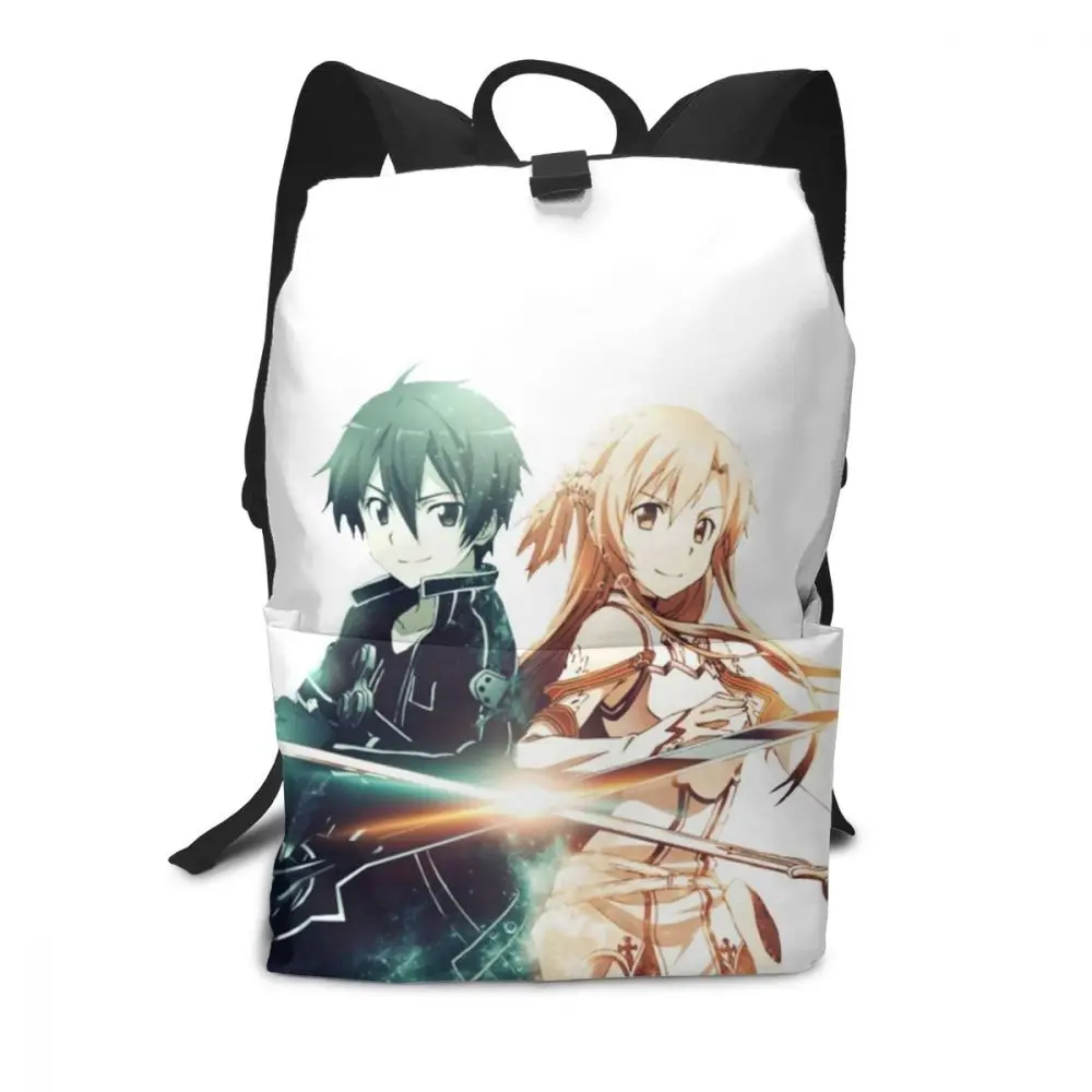 Рюкзак для книг Sword Art Online боевые рюкзаки Kirito Asuna Высококачественная