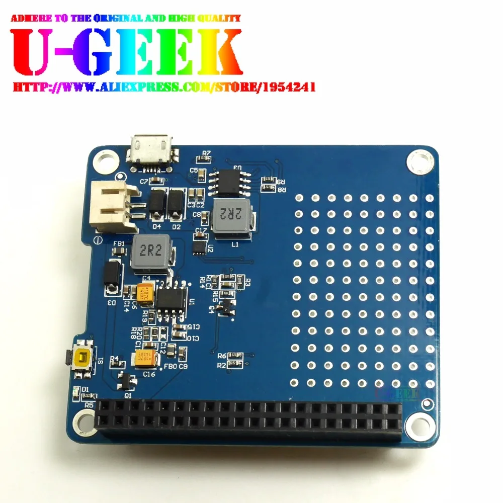 Плата для HAT Pi 3B/Raspberry 4/3B +/3A +/2B/4B/Zero w адаптер аккумулятора Raspberry источник питания
