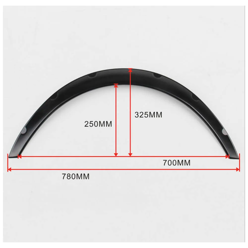 4 шт. автомобиля арок арки колеса для бровей протектор/Брызговики Стикеры