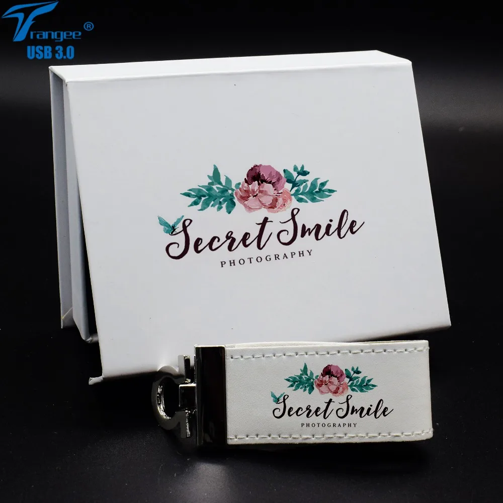 Trangee 40 шт./лот флеш накопитель USB 3 0 16 ГБ кожаный пендрайв с картонной коробкой