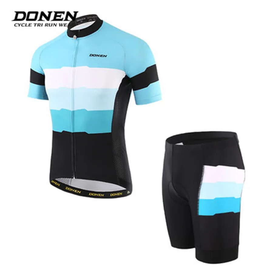 DONEN дышащая велосипедная трикотажная одежда Maillot Ropa Ciclismo летний комплект с