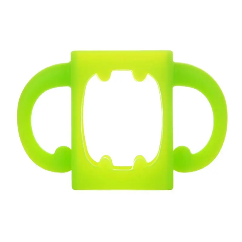 Детская Бутылочка универсальная ручка мягкая силиконовая широкая многоцветные