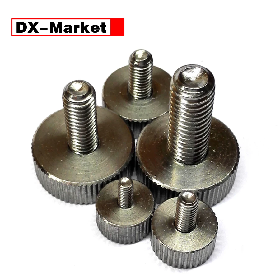 M3-m4-m5-m6-m8 винт с рифленой головкой 304 нержавеющая сталь отрегулировать ручкой болт