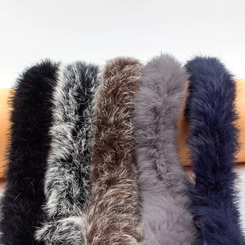 

1m Natural Rabbit Fur Ribbon Tapes DIY Apparel Sewing Fluffy Trim Trimming Fabric Home Decoration Sewing Costume Crafts