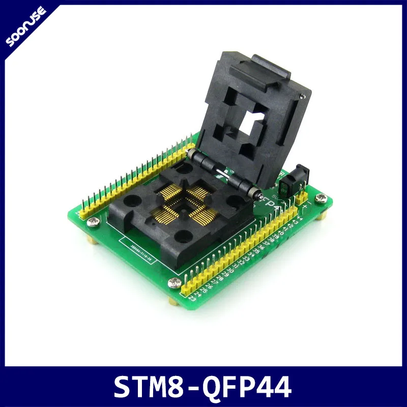 

Адаптер для программирования Φ STM8, тестовая розетка для STM8S105S / 207S / 208S QFP44 с шагом 0,8 мм и портом для плавания