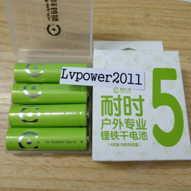 4Pcs/Lot nice battery SUPER Big Capacity 3000mah AA 1.5V lithium iron for outdoor sports -40~60 Celsius | Электроника