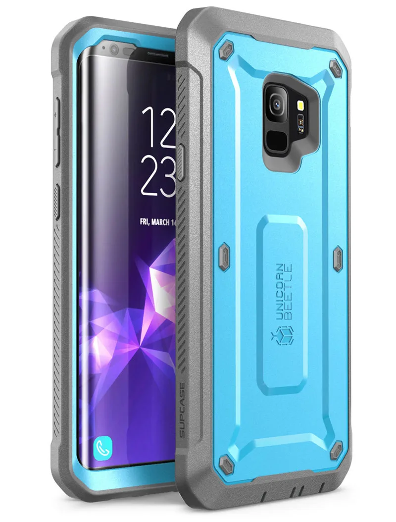 Blue Для samsung Galaxy S9 чехол( выпуск) SUP чехол UB Pro цельная прочная кобура крышка со встроенной защитной пленкой - Цвет: Blue