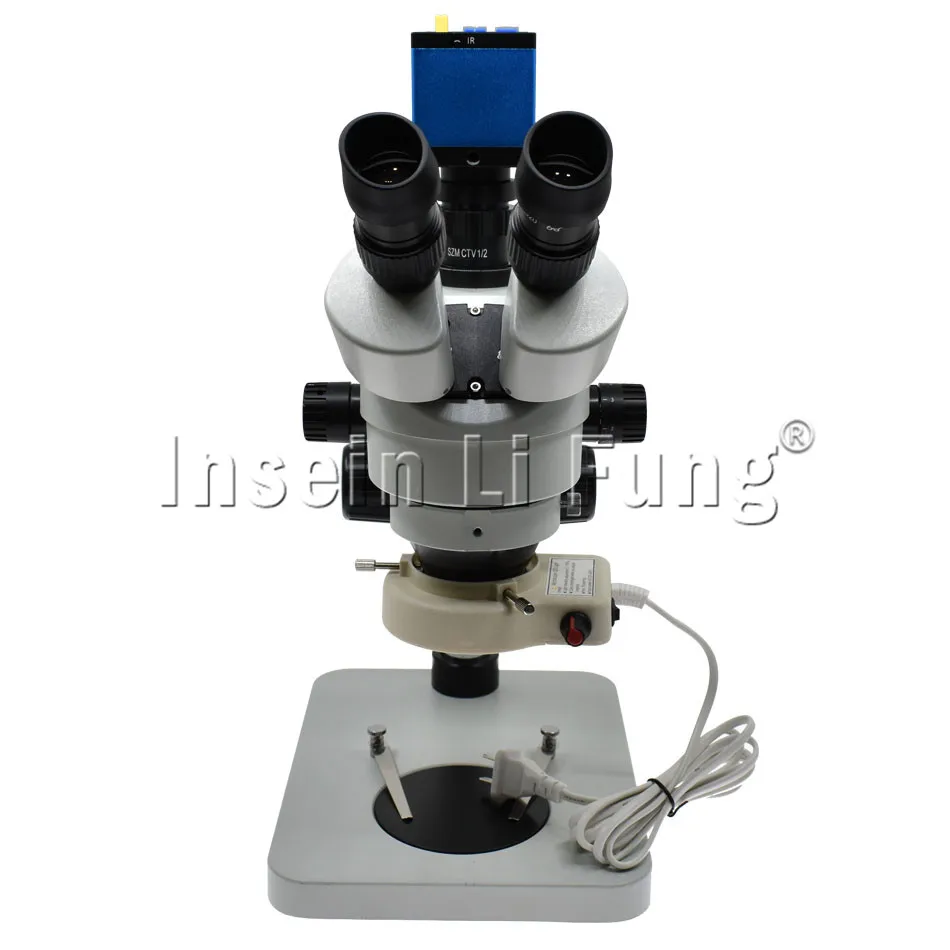 

HD 2.0MP 1/2 Inch Image Sensor 1080P 60fps HDMI Camera+Trinocular Stereo Microscope 3.5X-90X Continuous Zoom Magnification