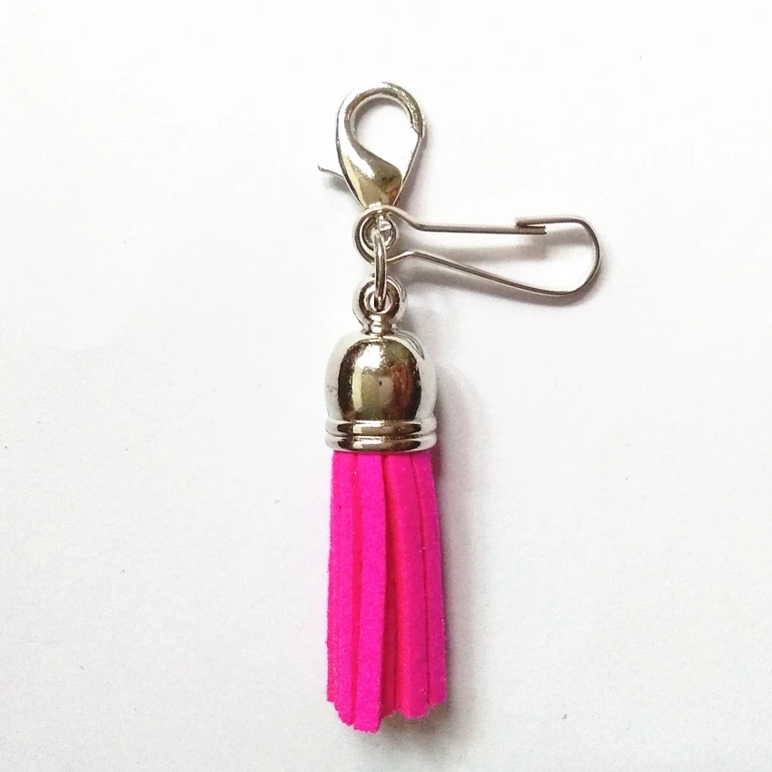 Новая мода Омаров Кнопка брелки для ключей сумка с кисточками милые подарки на