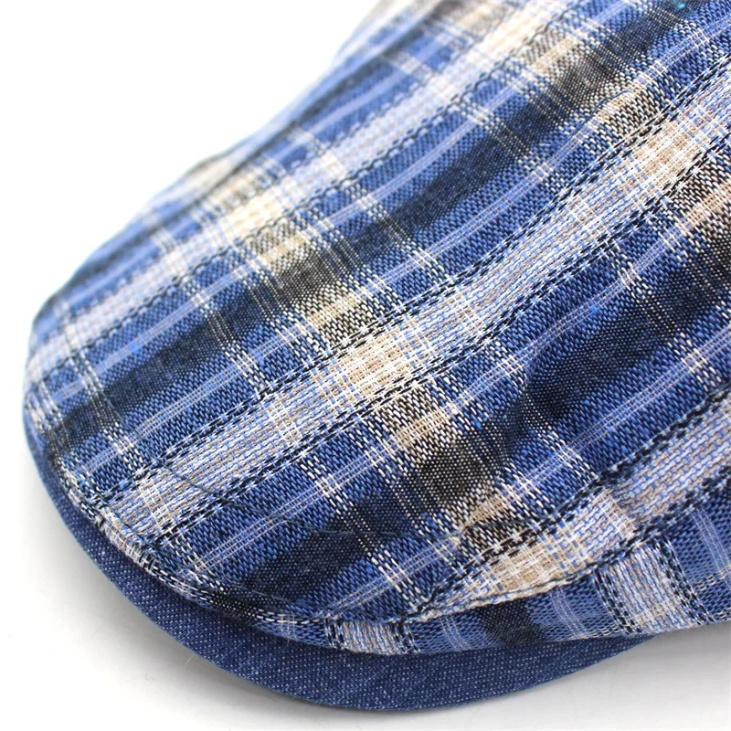 Мужская классическая клетчатая кепка Minhui винтажная Кепка унисекс на плоской