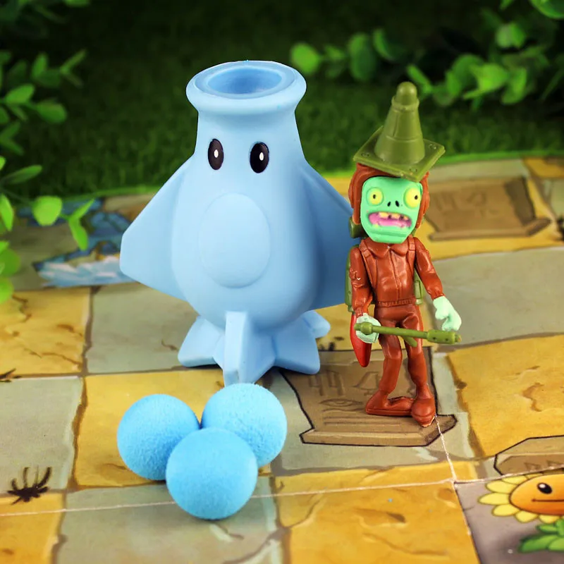 16 28 шт. новая игра PVZ Растения против Зомби Peashooter ПВХ фигурка модель игрушки Аниме Фигурка горох Подсолнух Дыня 10 см - Цвет: 16
