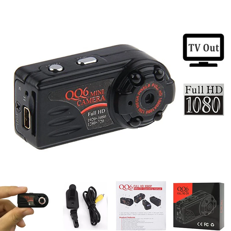 Micro Камера Full HD 1080 мини инфракрасный Nigth Видение DV Портативный 12 м движения Сенсор
