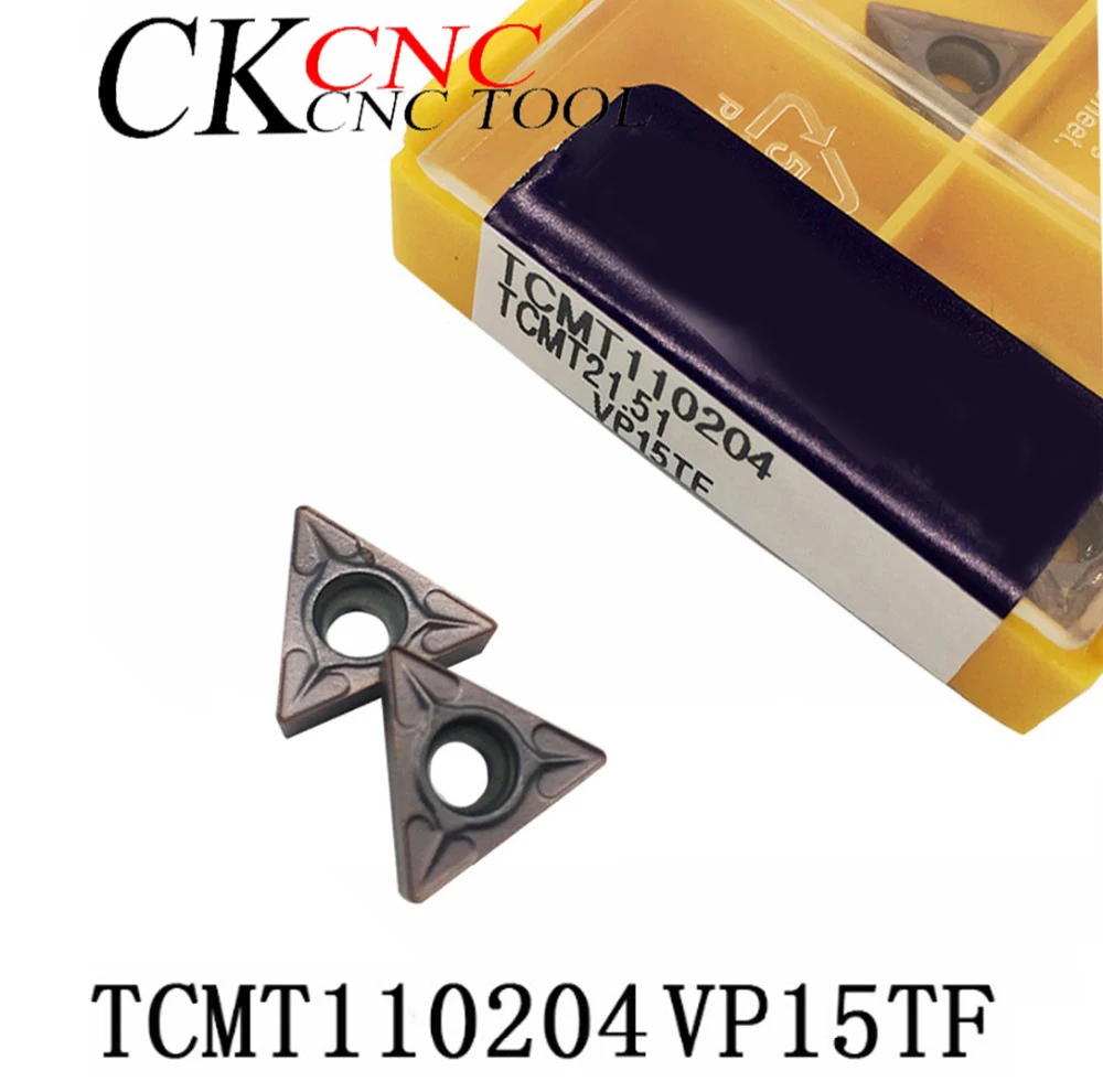10 шт. TCMT110204 VP15TF твердосплавные вставки внутренний токарный инструмент TCMT 110204 с
