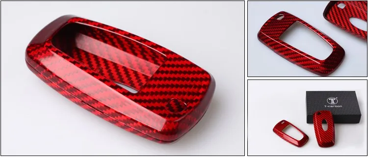 T-carbon чехол для ключа из углеродного волокна Чехлы для нового Ford