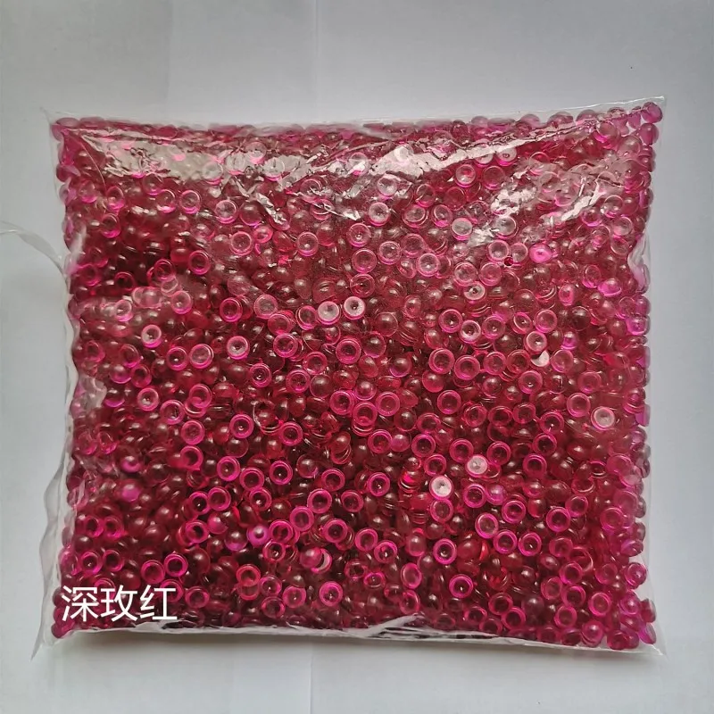 Red 500g 500 г/пакет бусины для рыбной чаши DIY Украшение слизи 7 мм Диаметр для ремесленных инструментов украшение дома 21 цвет - Цвет: Red 500g