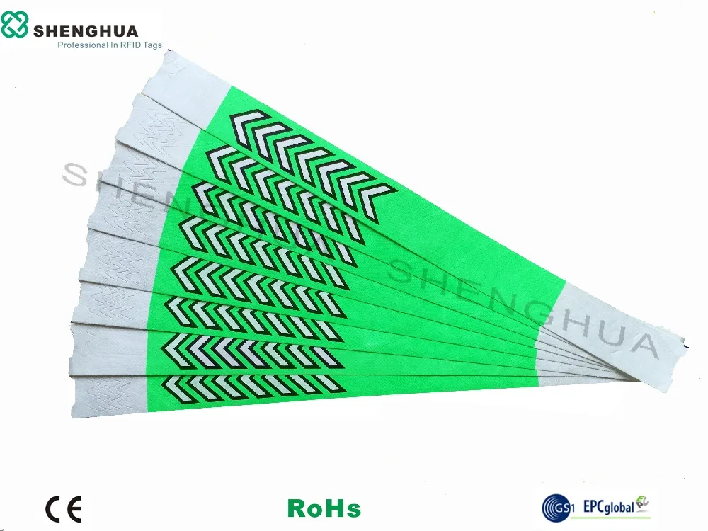200 шт./упак. одноразовый водонепроницаемый UHF RFID манжет браслет метка 915 МГц G2 чип