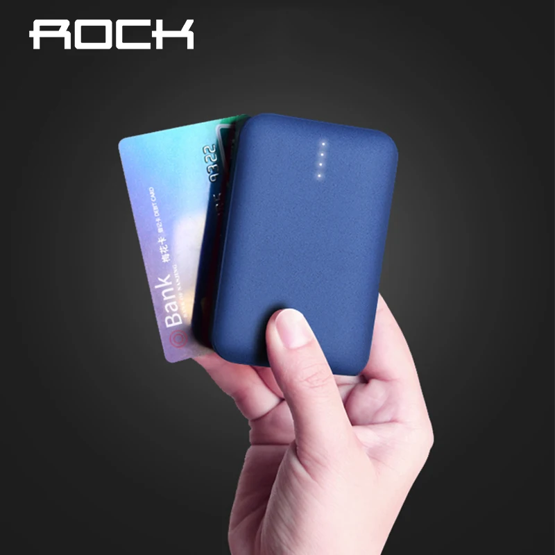 ROCK 10000 mAh Power Bank для Xiaomi Powerbank Мини Портативная полимерная батарея iPhone SamSung Mobile Phone