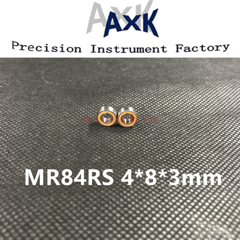 MR84 2RS подшипник Abec 5 4*8*3 мм миниатюрные Mr84 2rs шарикоподшипники Rs с оранжевым