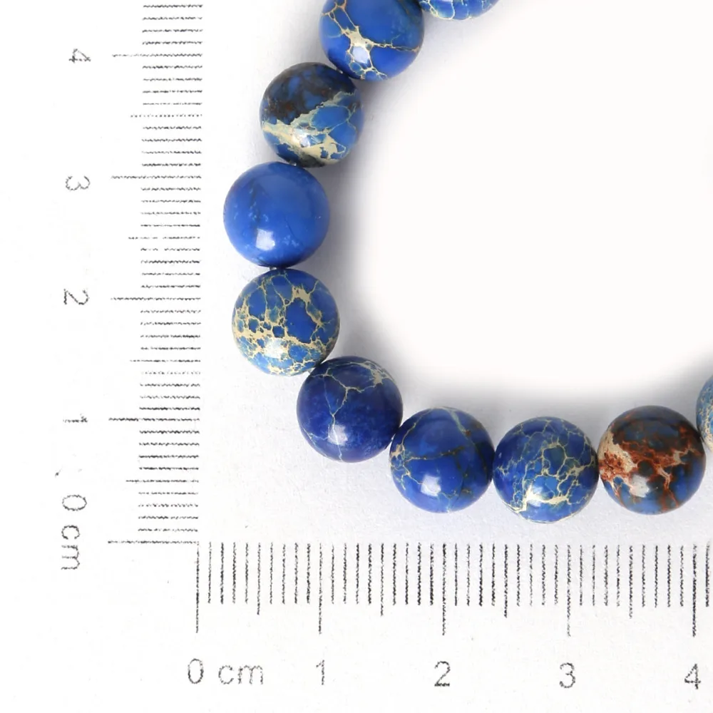 Оптовая продажа круглый натуральный морской камень из осадочной породы бусины