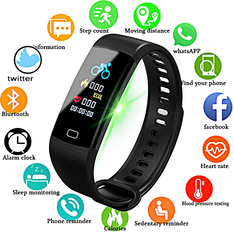 BANGWEI Smartwatch электронные умные часы для женщин мужчин бег Велоспорт восхождение