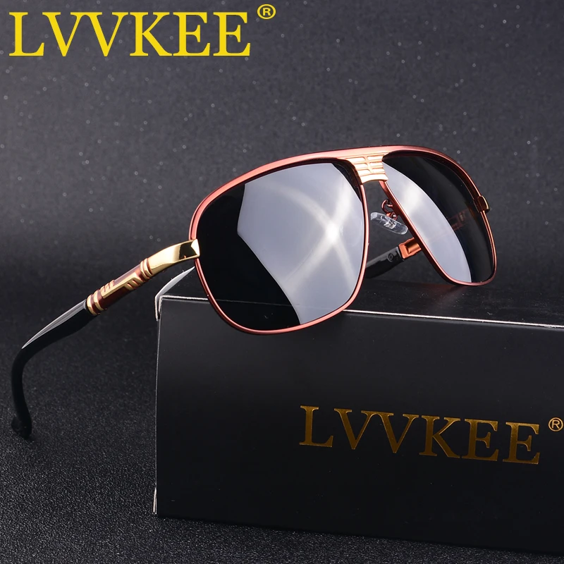 Солнцезащитные очки LVVKEE Мужские поляризационные Классические брендовые